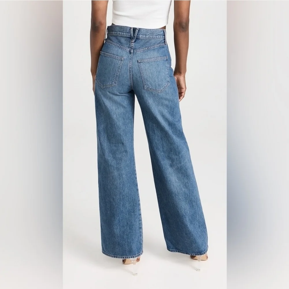 Veronica Beard Wide Leg Patch Pocket Jeans Size 26 - Picture 3 of 15